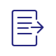 paper icon with arrow facing right to represent save and send feature of Zetadocs Express